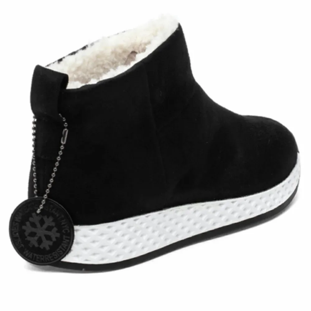NWT J/SLIDES Sz 8 & 10 OLLIE Urban Sports Black Luxe Waterproof Suede Booties